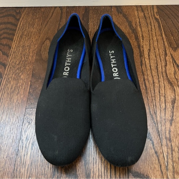 Rothy’s Women Shoes Black Loafers Slip On Ballet Flats Size 11 Solid Knit Round, - Picture 15 of 16